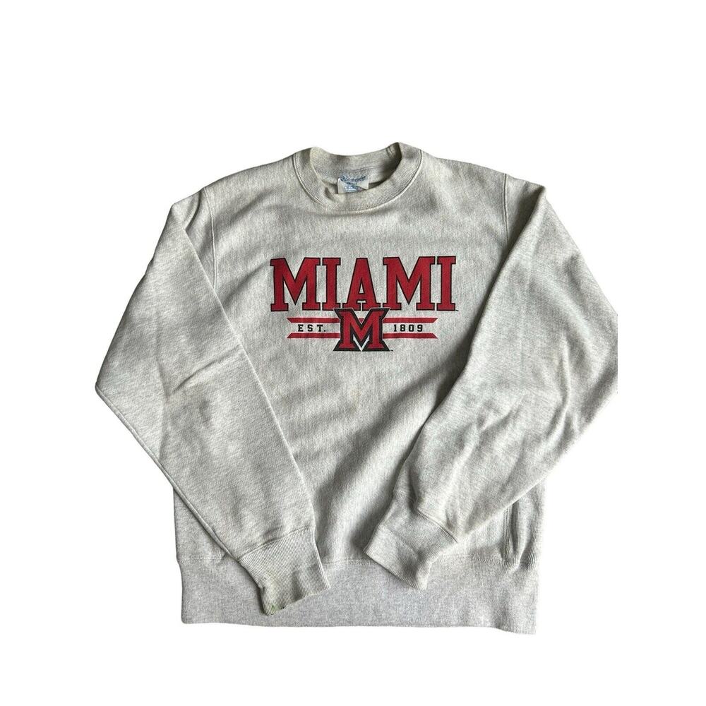 Vintage Miami Ohio Reverse Weave Champion Crewneck- Small Read